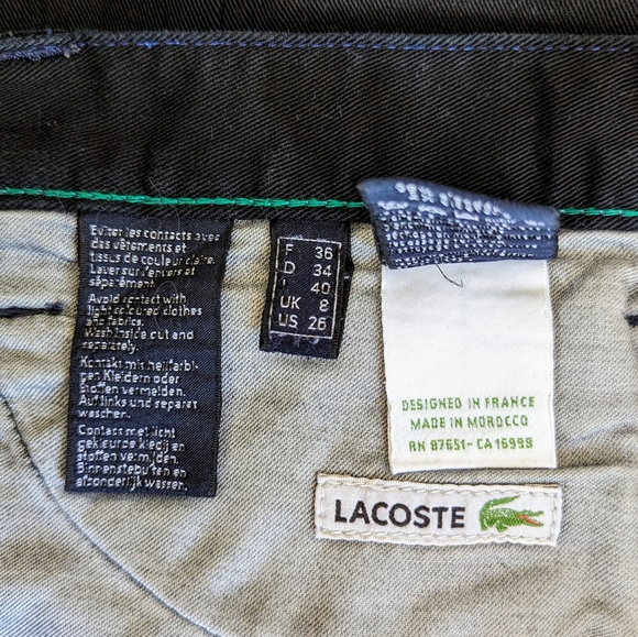 Lacoste Black Slim Straight Jeans - Picture 8 of 8
